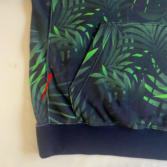 Nike Brazil National Team Hoodie Men M Soccer Tropical Leaves Football - Picture 9 of 15